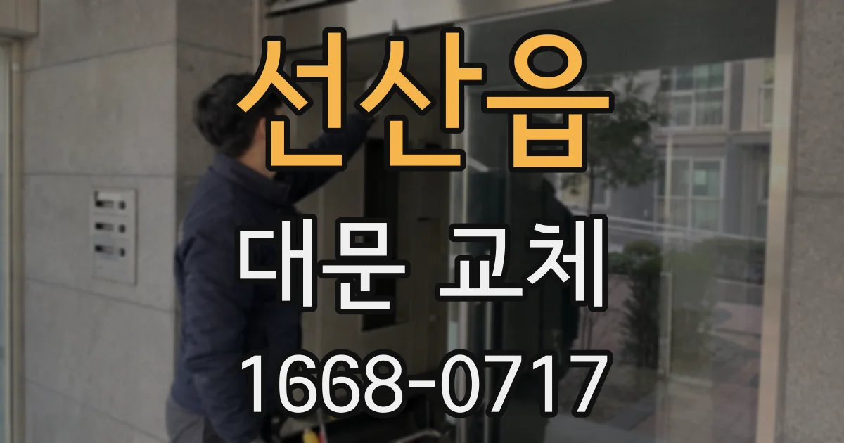 선산읍 대문 교체