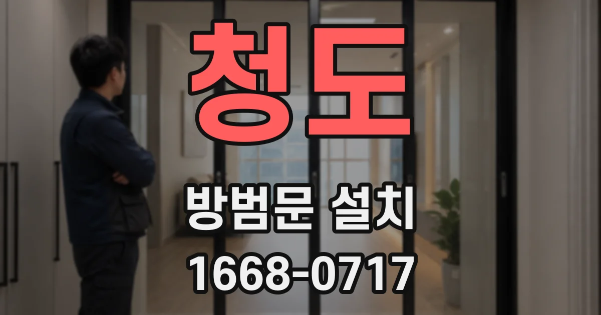 청도 방범문 설치