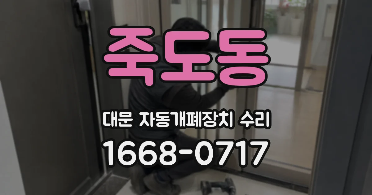 죽도동 대문 자동개폐장치 수리