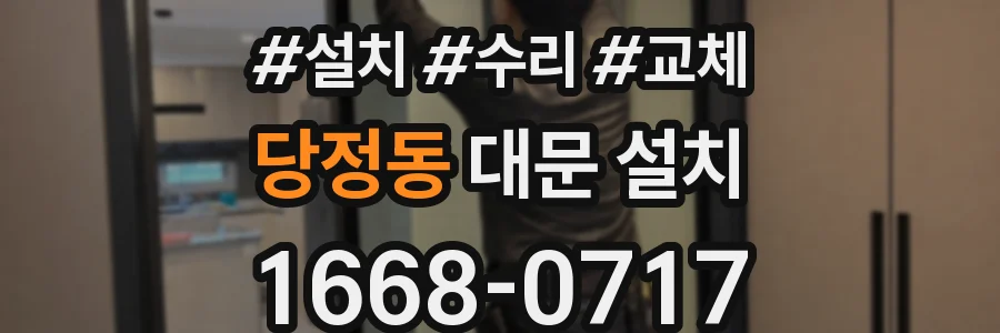 당정동 대문 설치