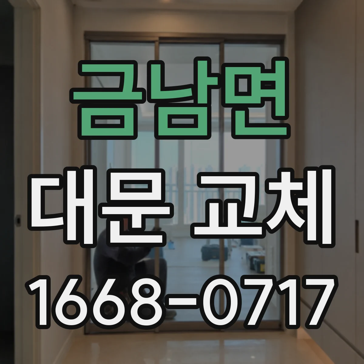 금남면 대문 교체