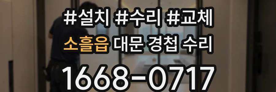 소흘읍 대문 경첩 수리