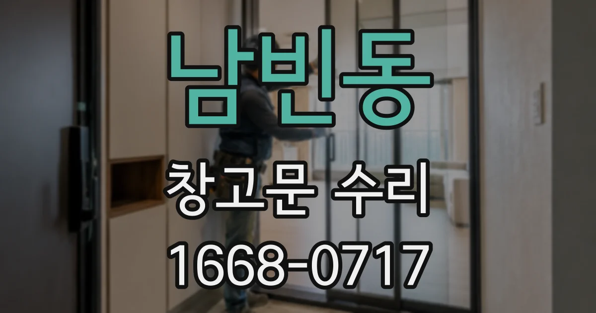 남빈동 창고문 수리