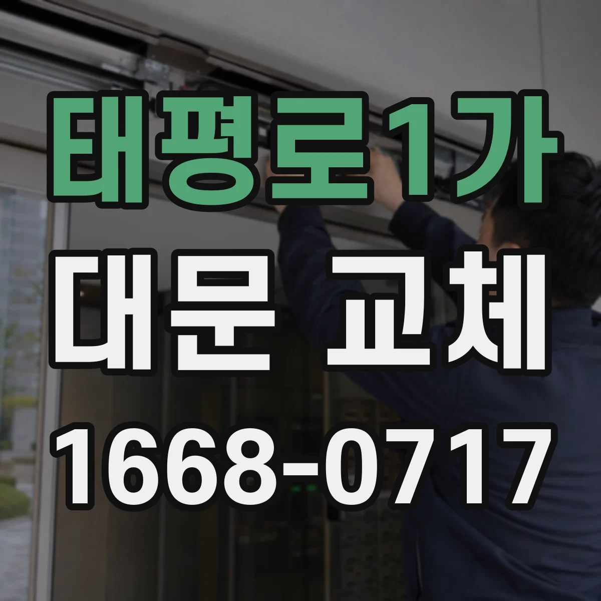 태평로1가 대문 교체