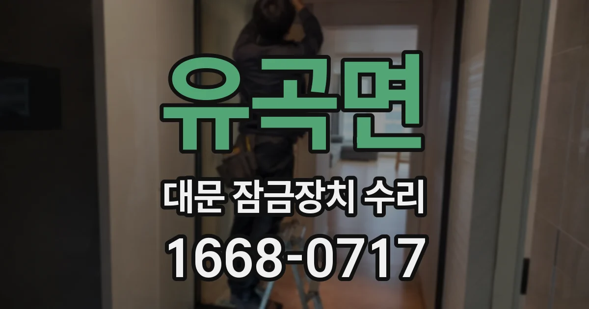유곡면 대문 잠금장치 수리