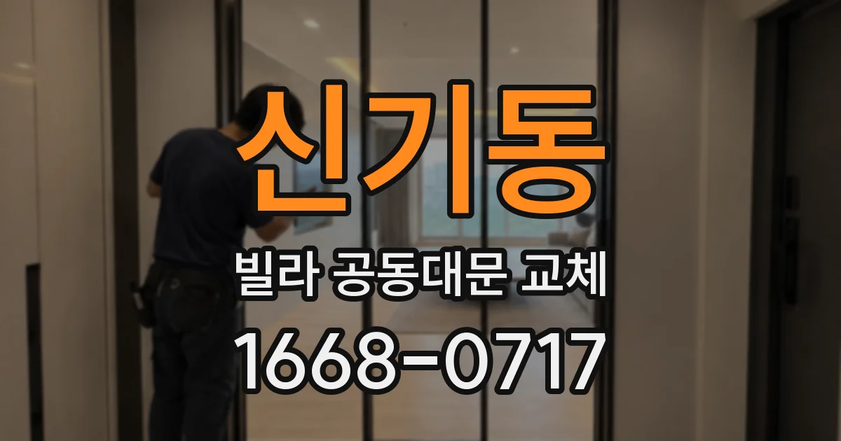 신기동 빌라 공동대문 교체