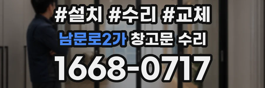 남문로2가 창고문 수리