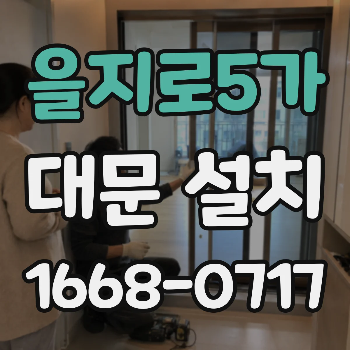 을지로5가 대문 설치