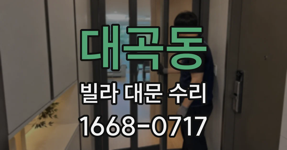 대곡동 빌라 대문 수리