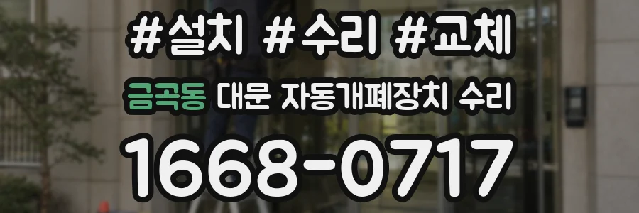 금곡동 대문 자동개폐장치 수리