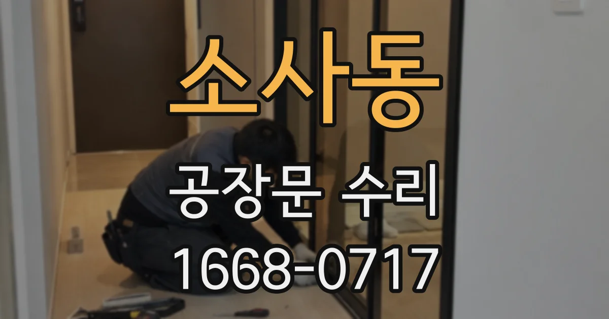 소사동 공장문 수리