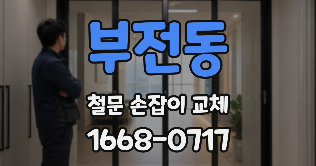 부전동 철문 손잡이 교체