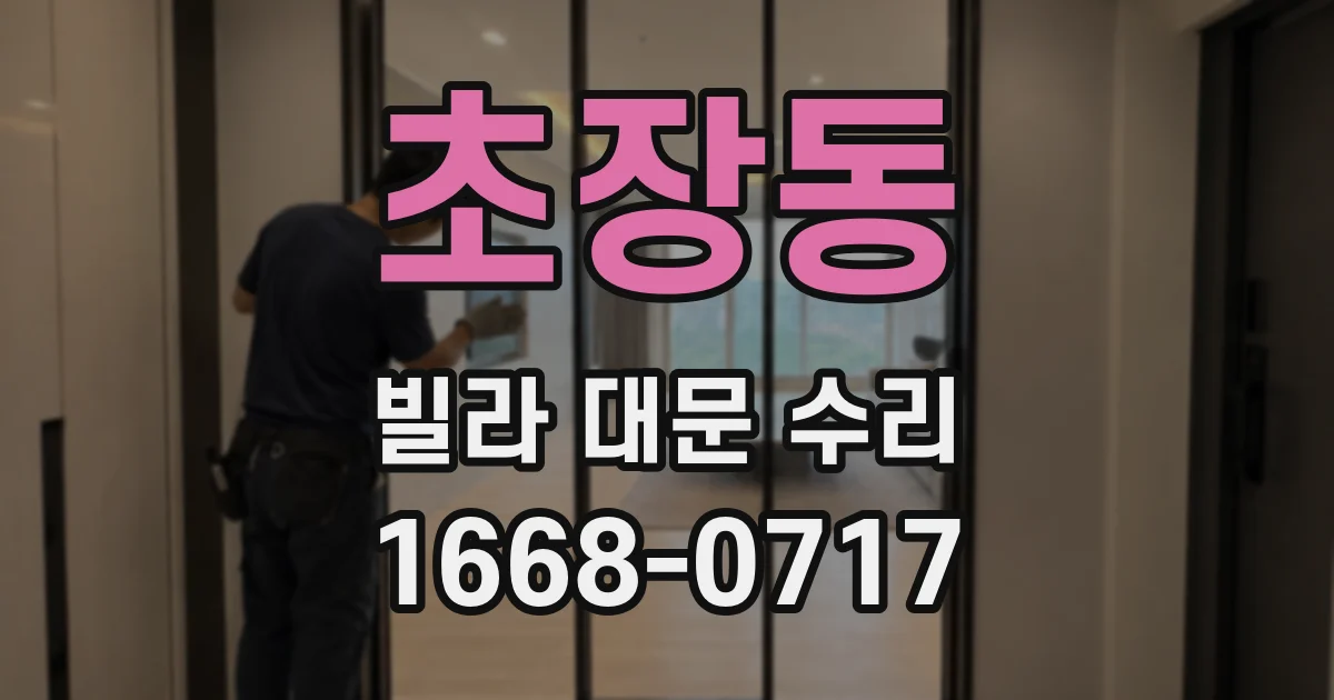 초장동 빌라 대문 수리