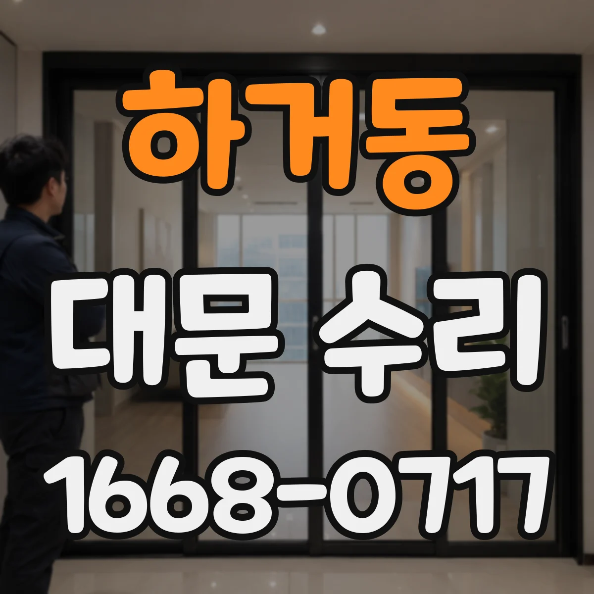 하거동 대문 수리