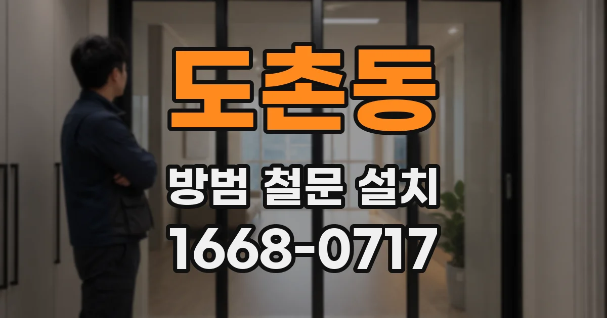 도촌동 방범 철문 설치