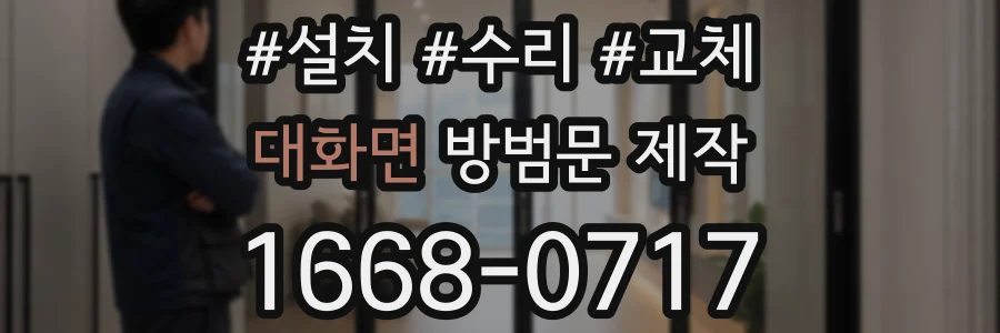 대화면 방범문 제작
