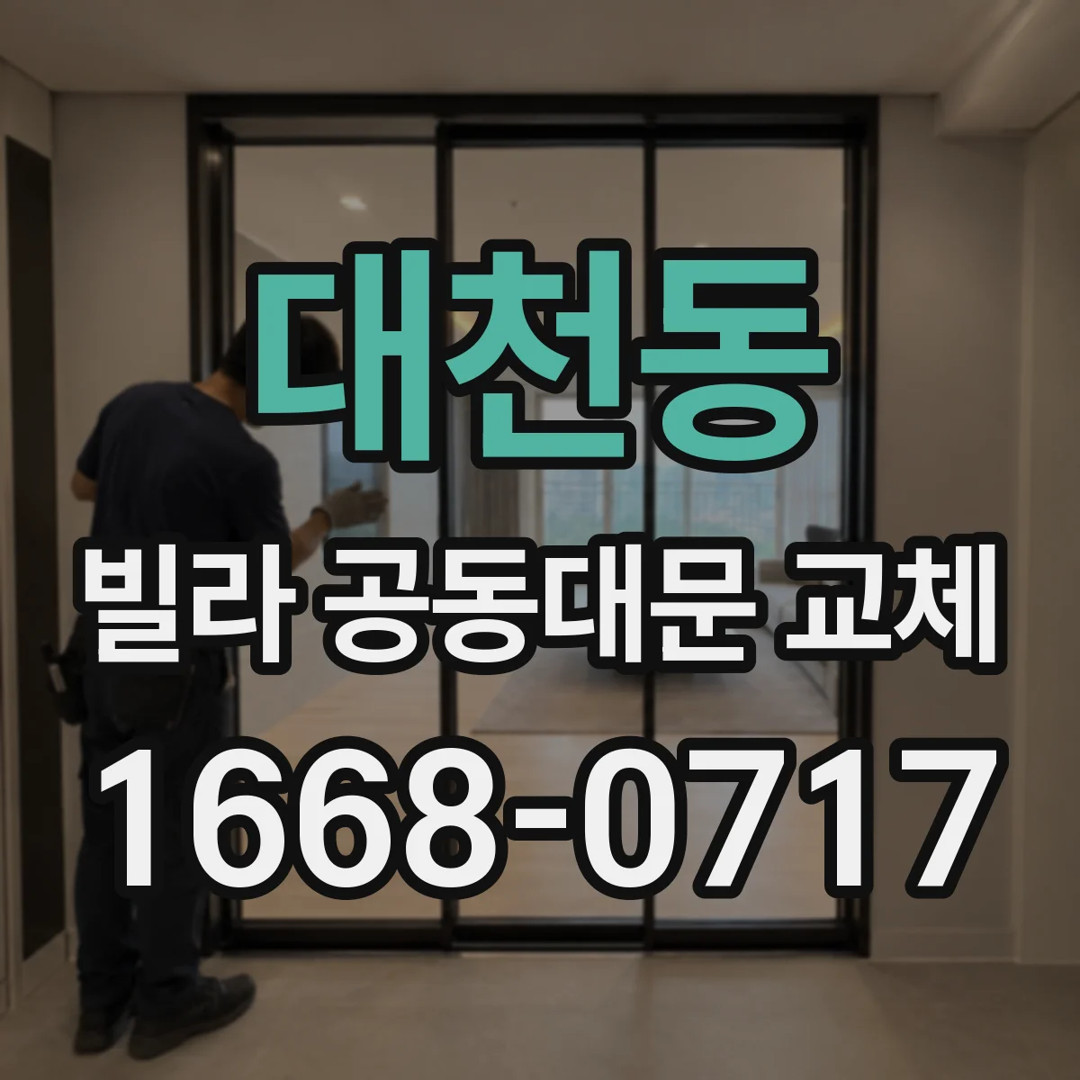대천동 빌라 공동대문 교체