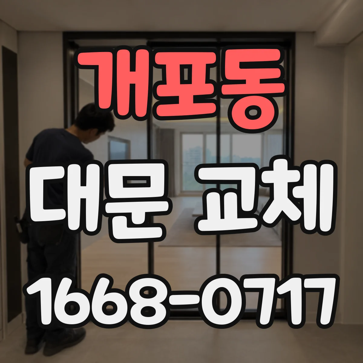 개포동 대문 교체