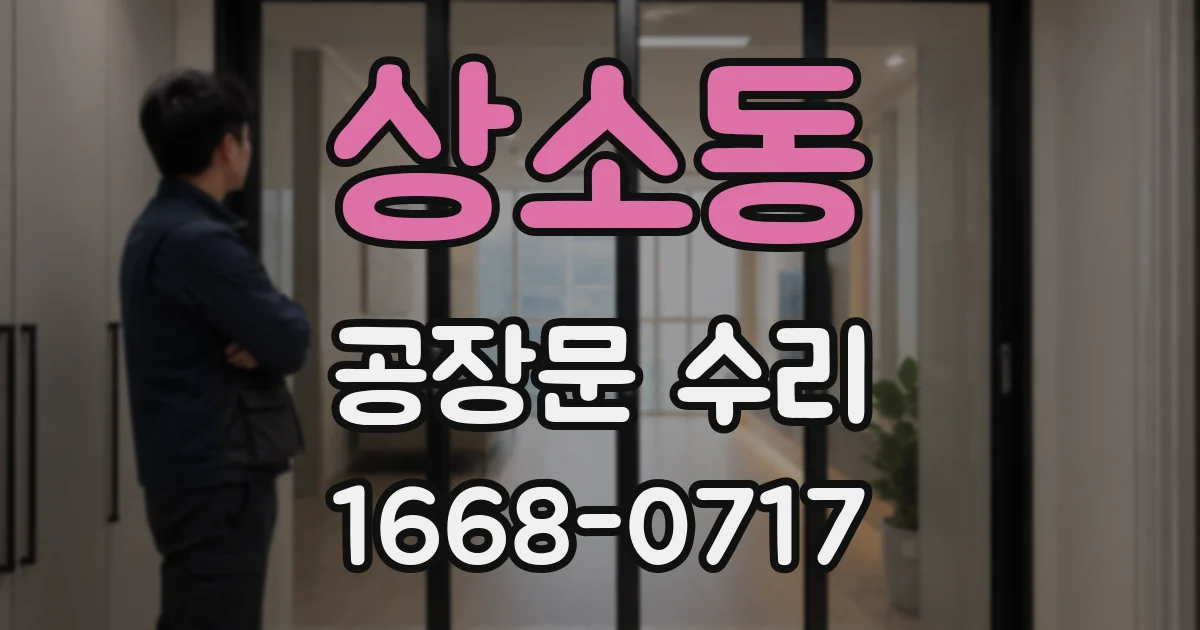 상소동 공장문 수리