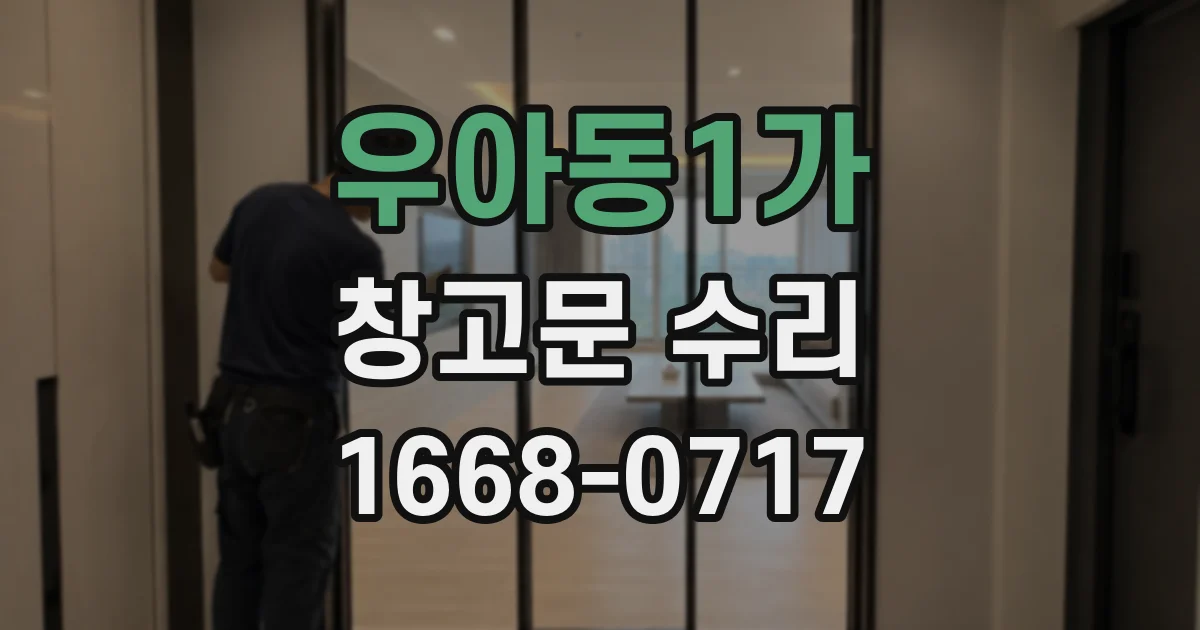우아동1가 창고문 수리