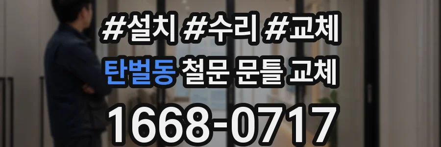 탄벌동 철문 문틀 교체