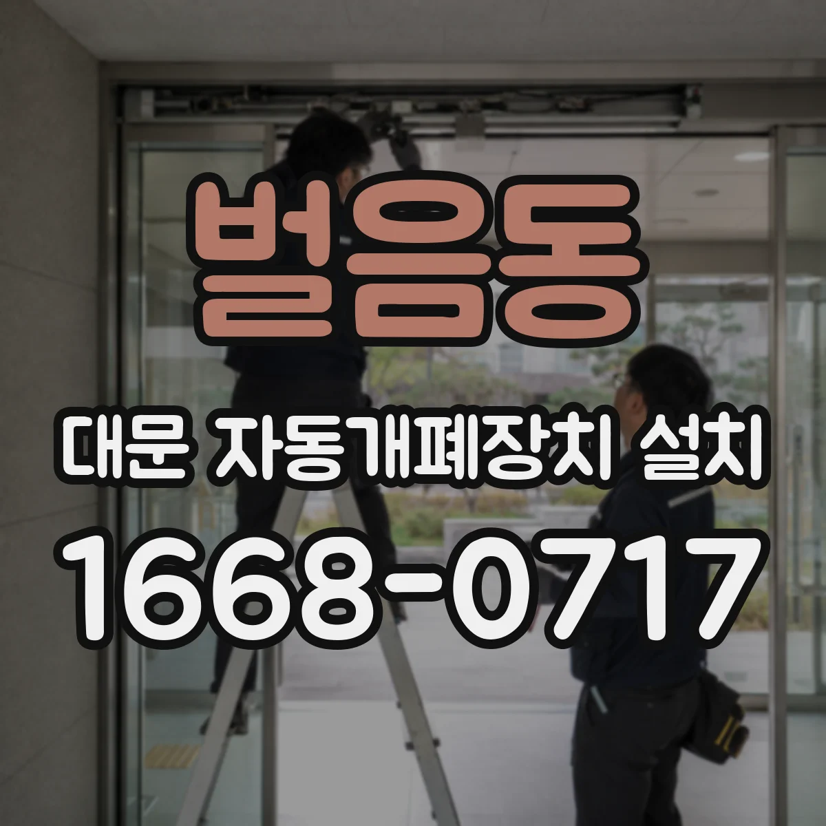 벌음동 대문 자동개폐장치 설치