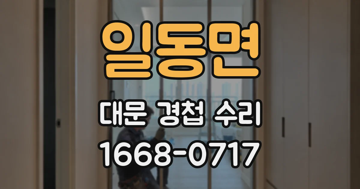 일동면 대문 경첩 수리