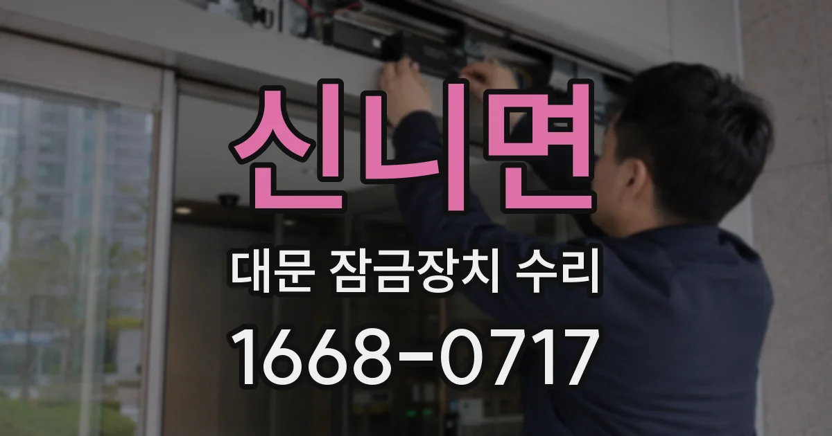신니면 대문 잠금장치 수리