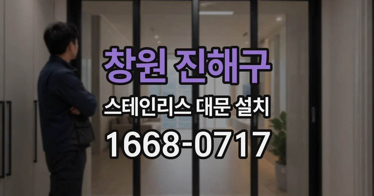 창원 진해구 스테인리스 대문 설치