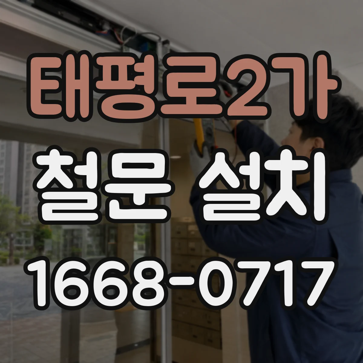 태평로2가 철문 설치