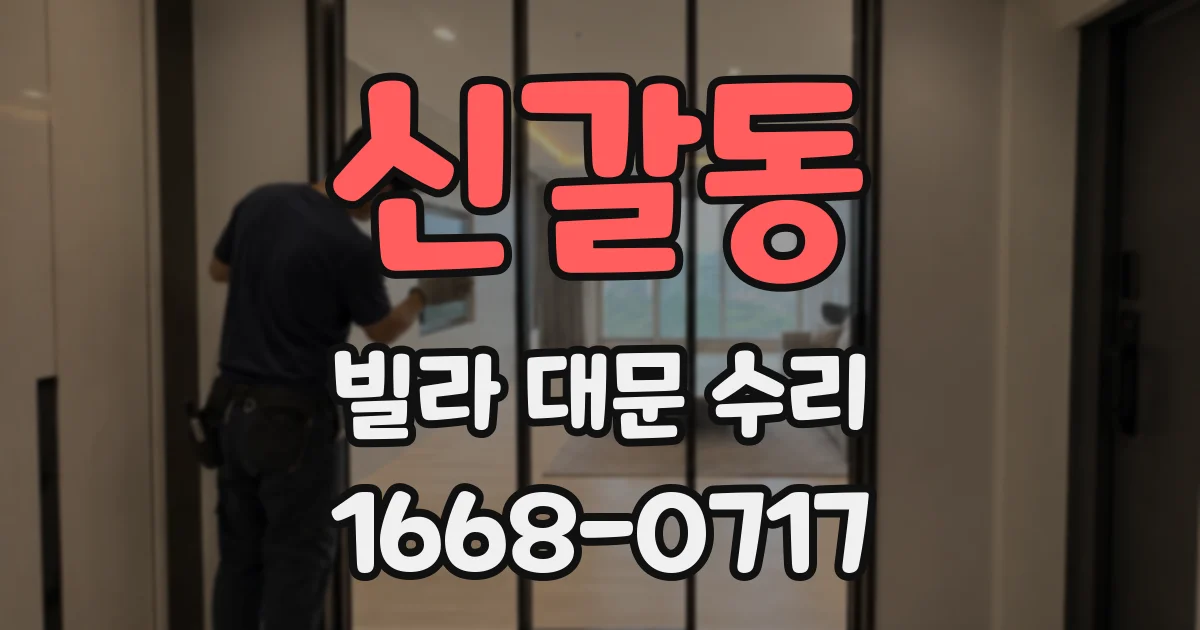 신갈동 빌라 대문 수리