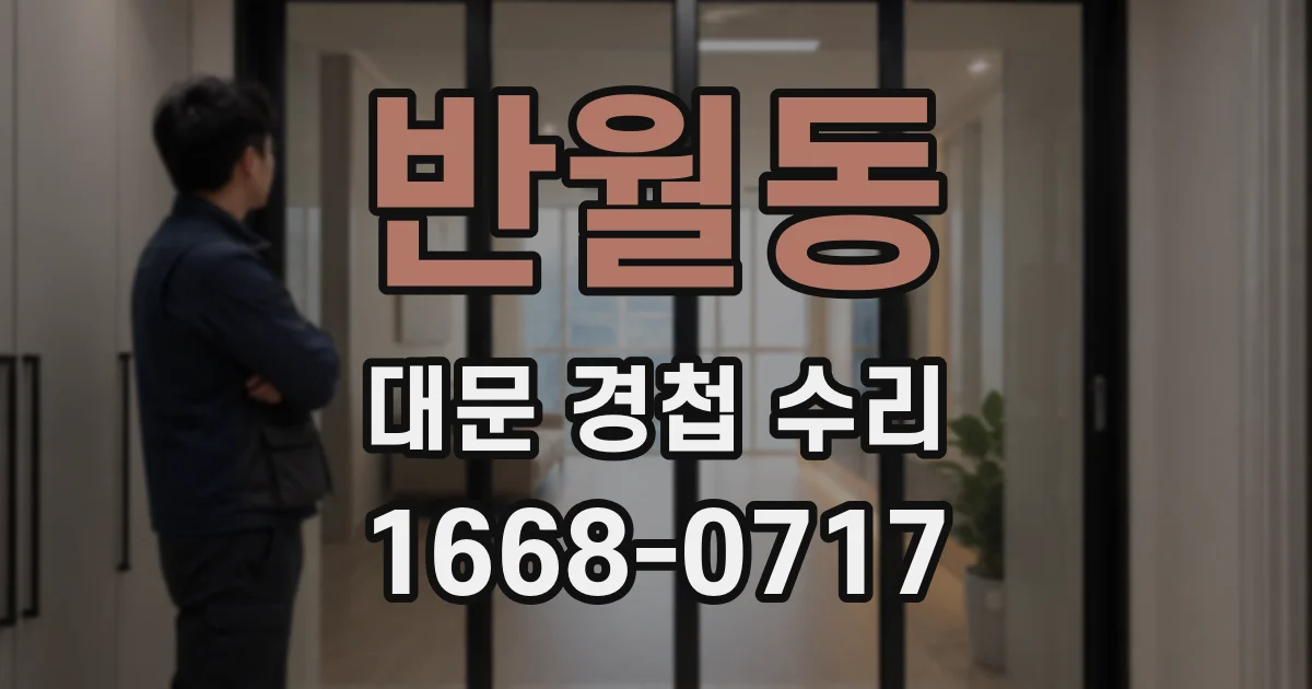 반월동 대문 경첩 수리