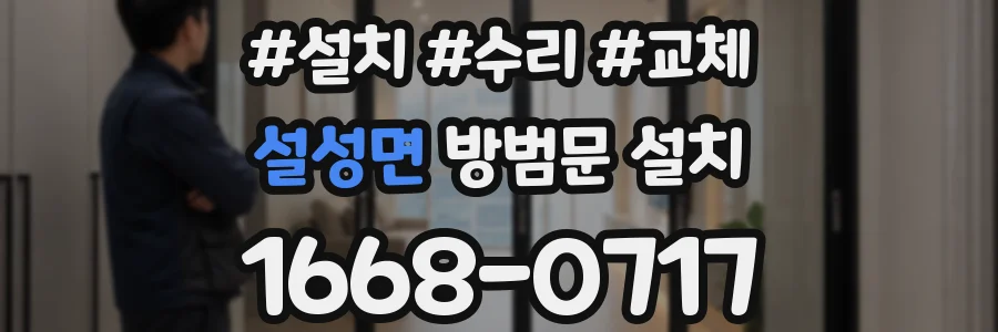 설성면 방범문 설치