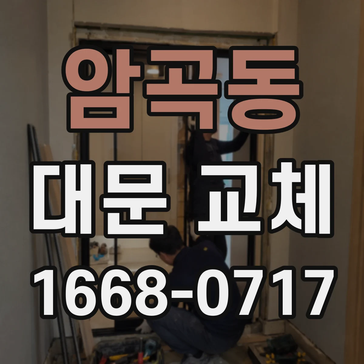 암곡동 대문 교체