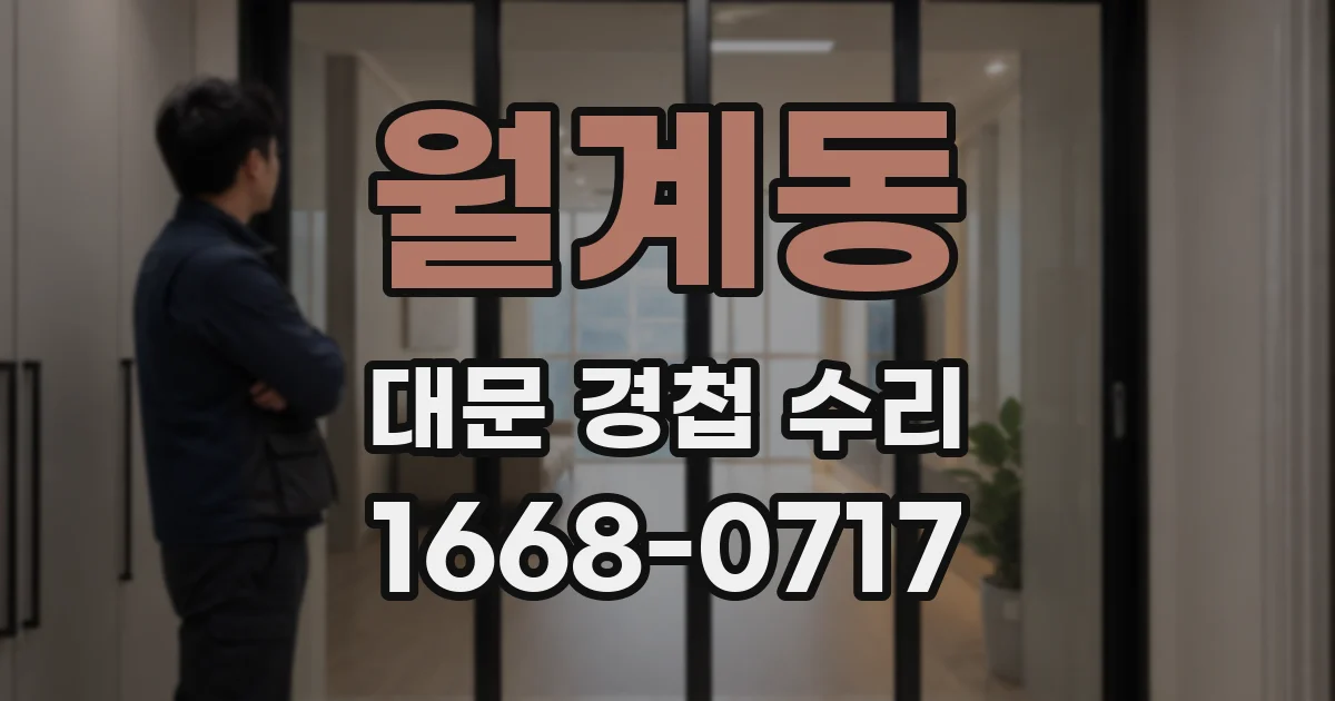 월계동 대문 경첩 수리