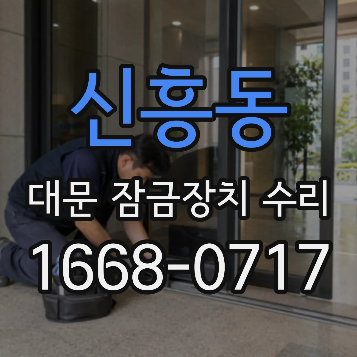 신흥동 대문 잠금장치 수리