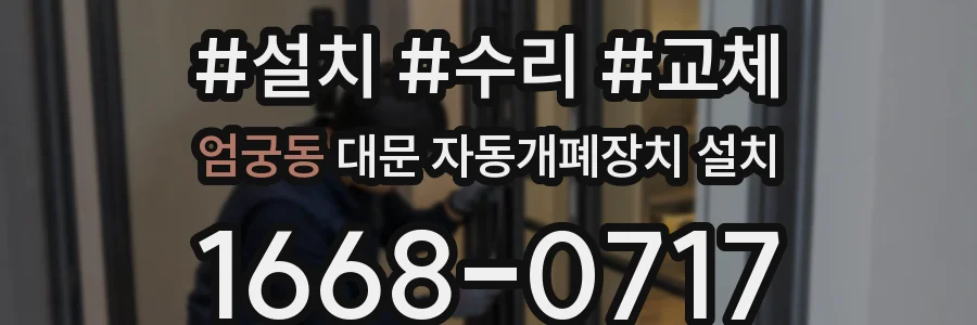 엄궁동 대문 자동개폐장치 설치