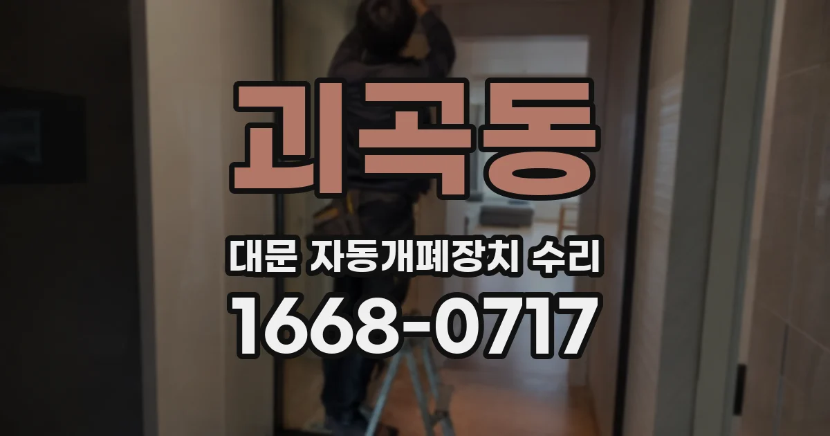 괴곡동 대문 자동개폐장치 수리