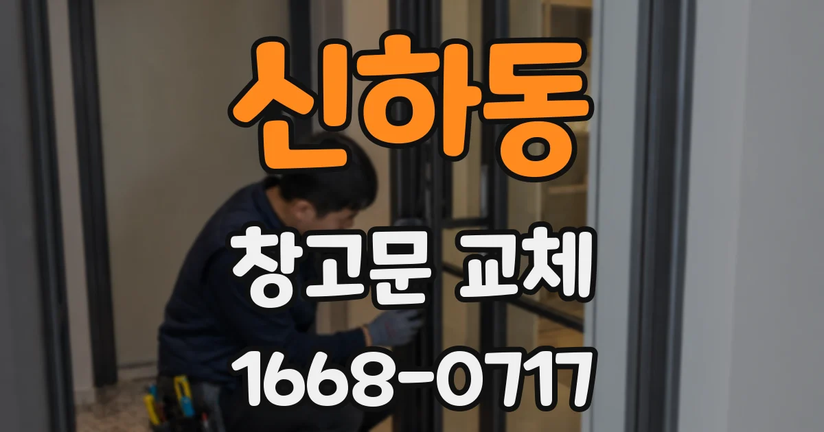 신하동 창고문 교체