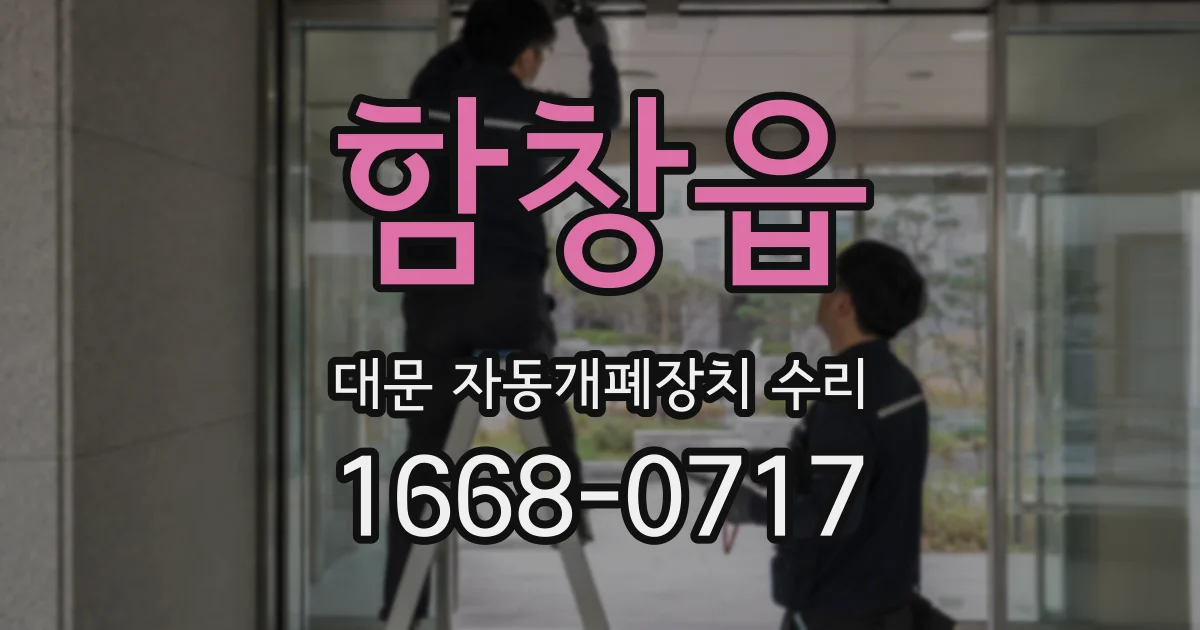 함창읍 대문 자동개폐장치 수리