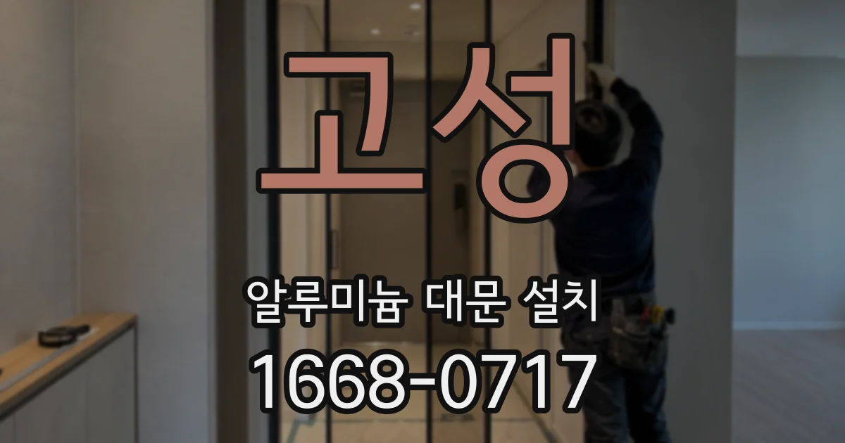 고성 알루미늄 대문 설치