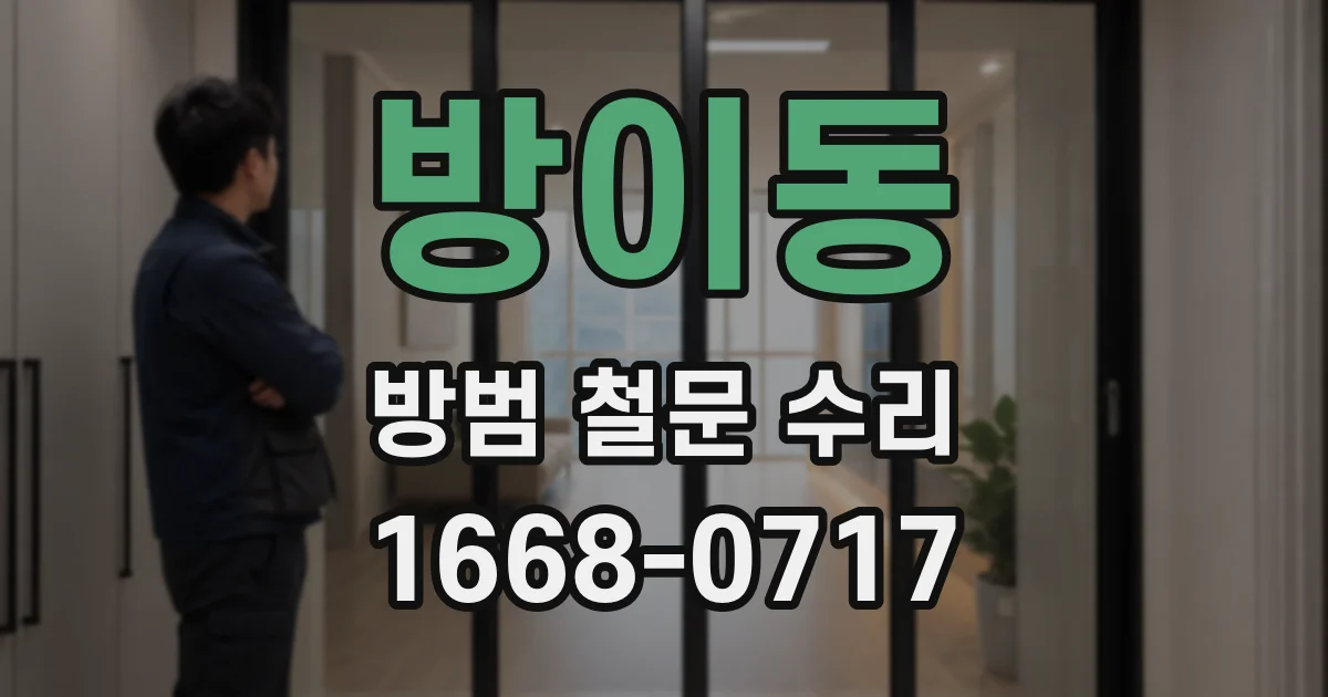 방이동 방범 철문 수리