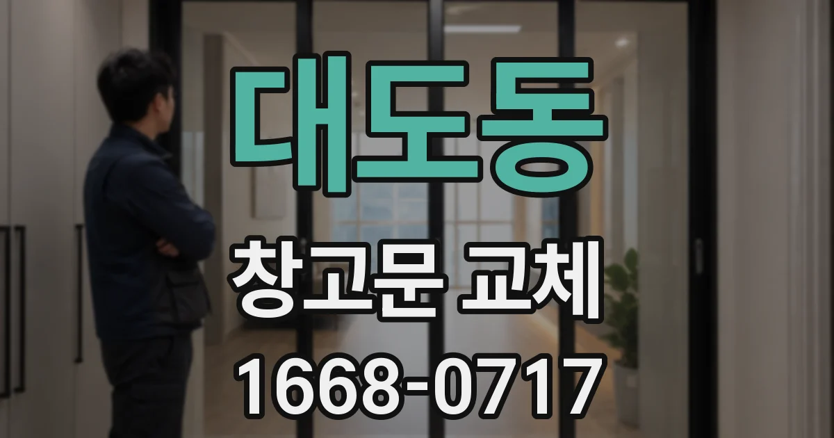 대도동 창고문 교체