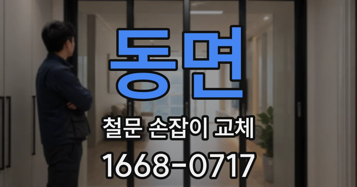 동면 철문 손잡이 교체