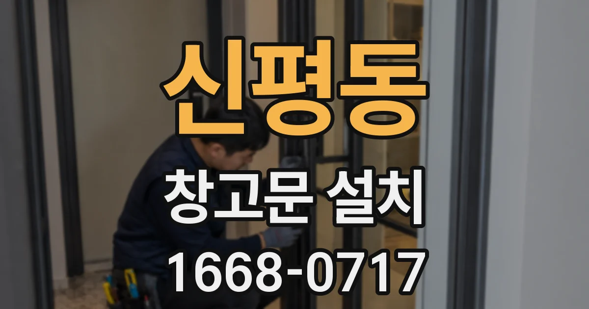 신평동 창고문 설치