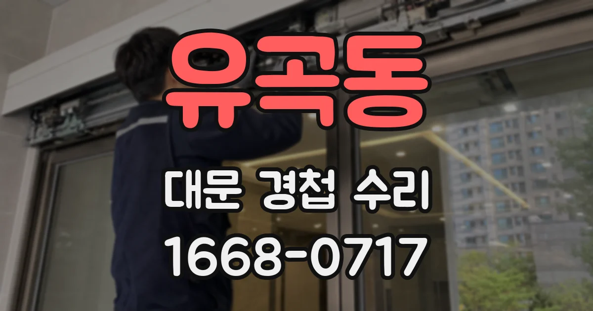 유곡동 대문 경첩 수리