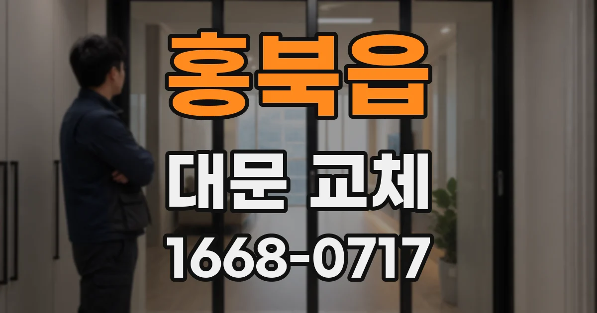 홍북읍 대문 교체