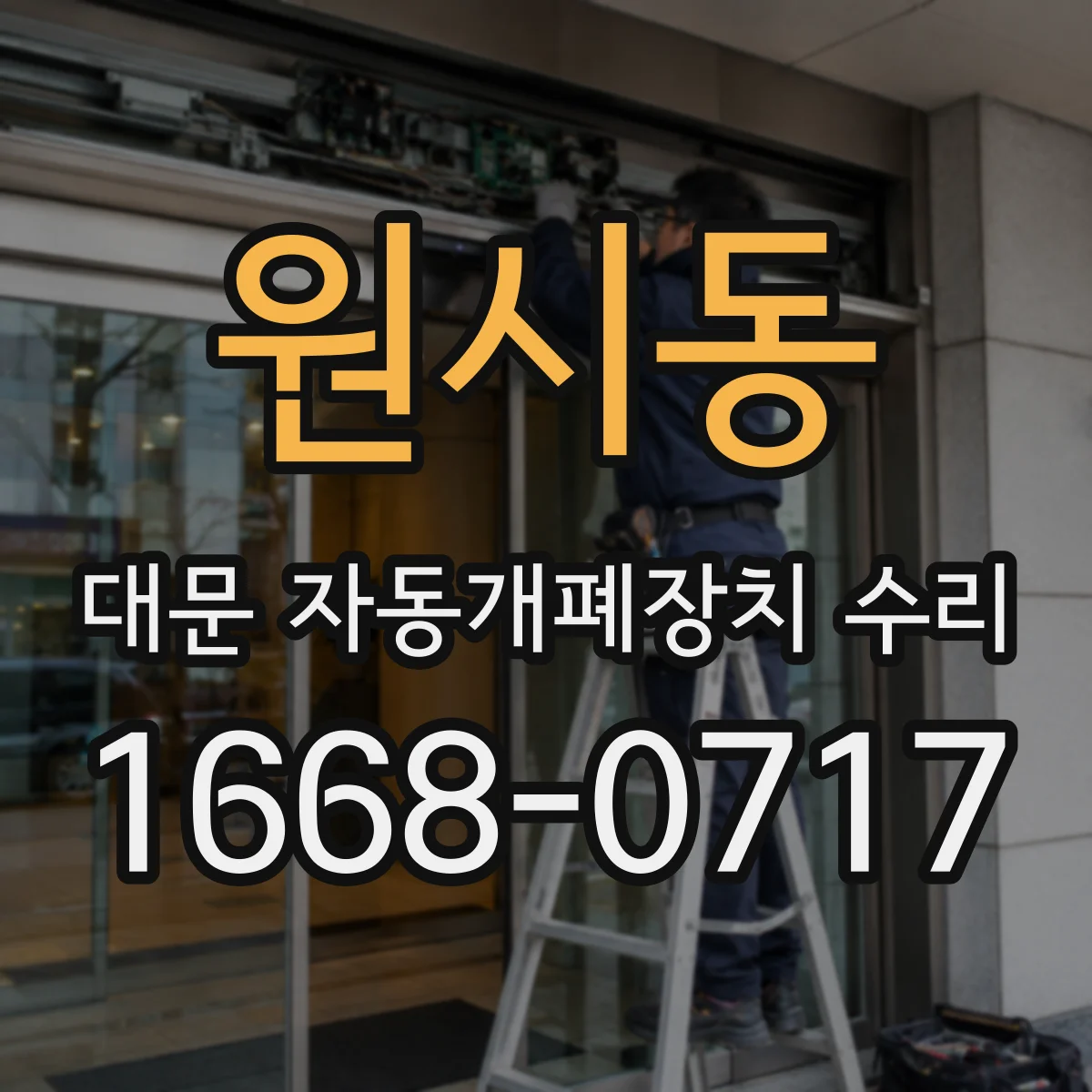 원시동 대문 자동개폐장치 수리
