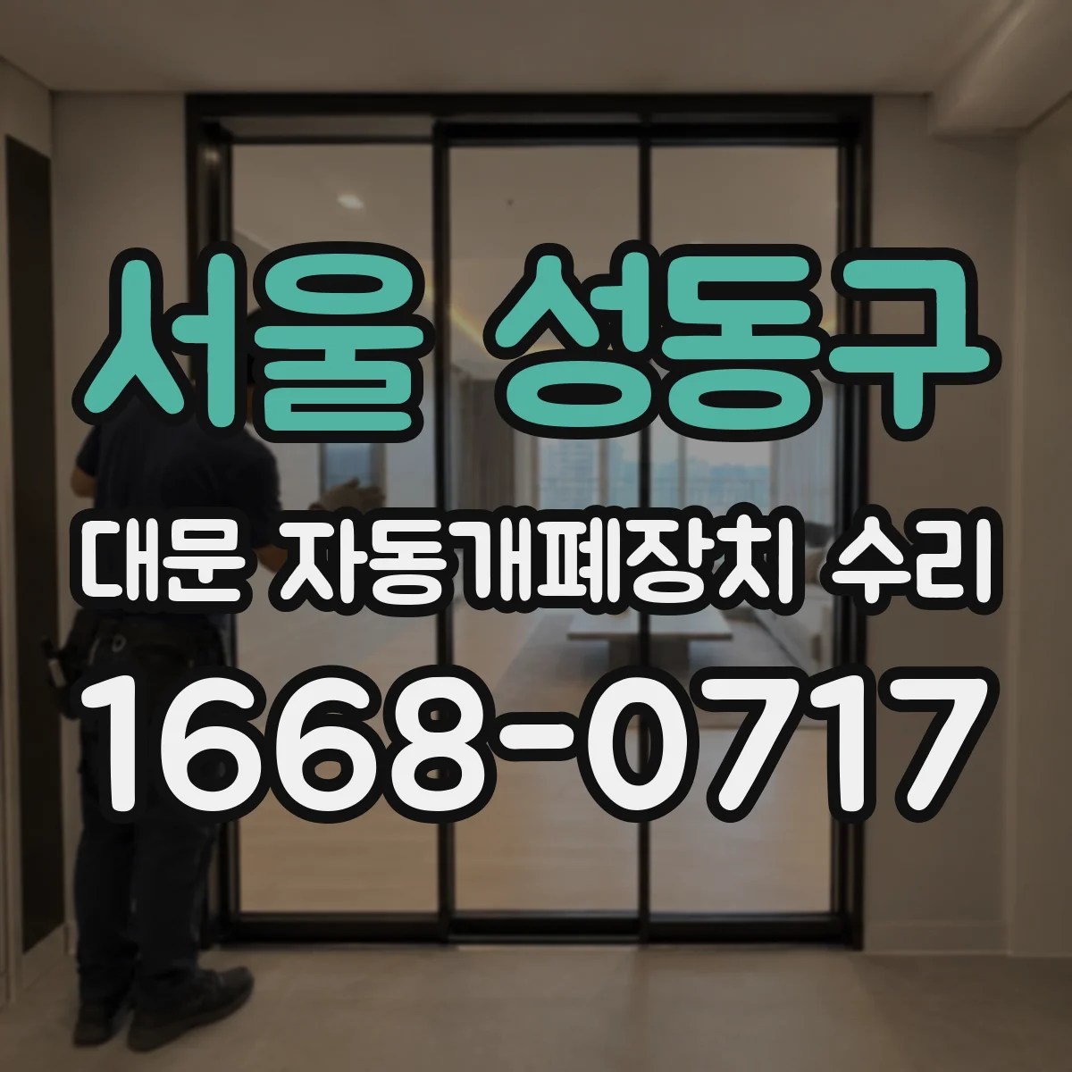 서울 성동구 대문 자동개폐장치 수리