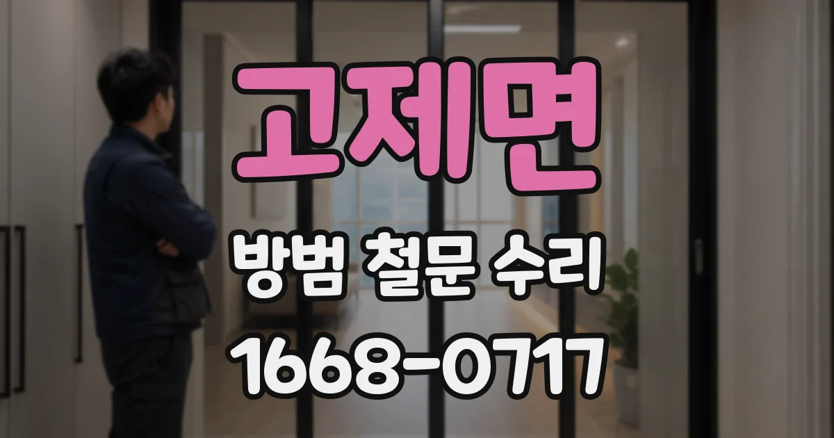 고제면 방범 철문 수리